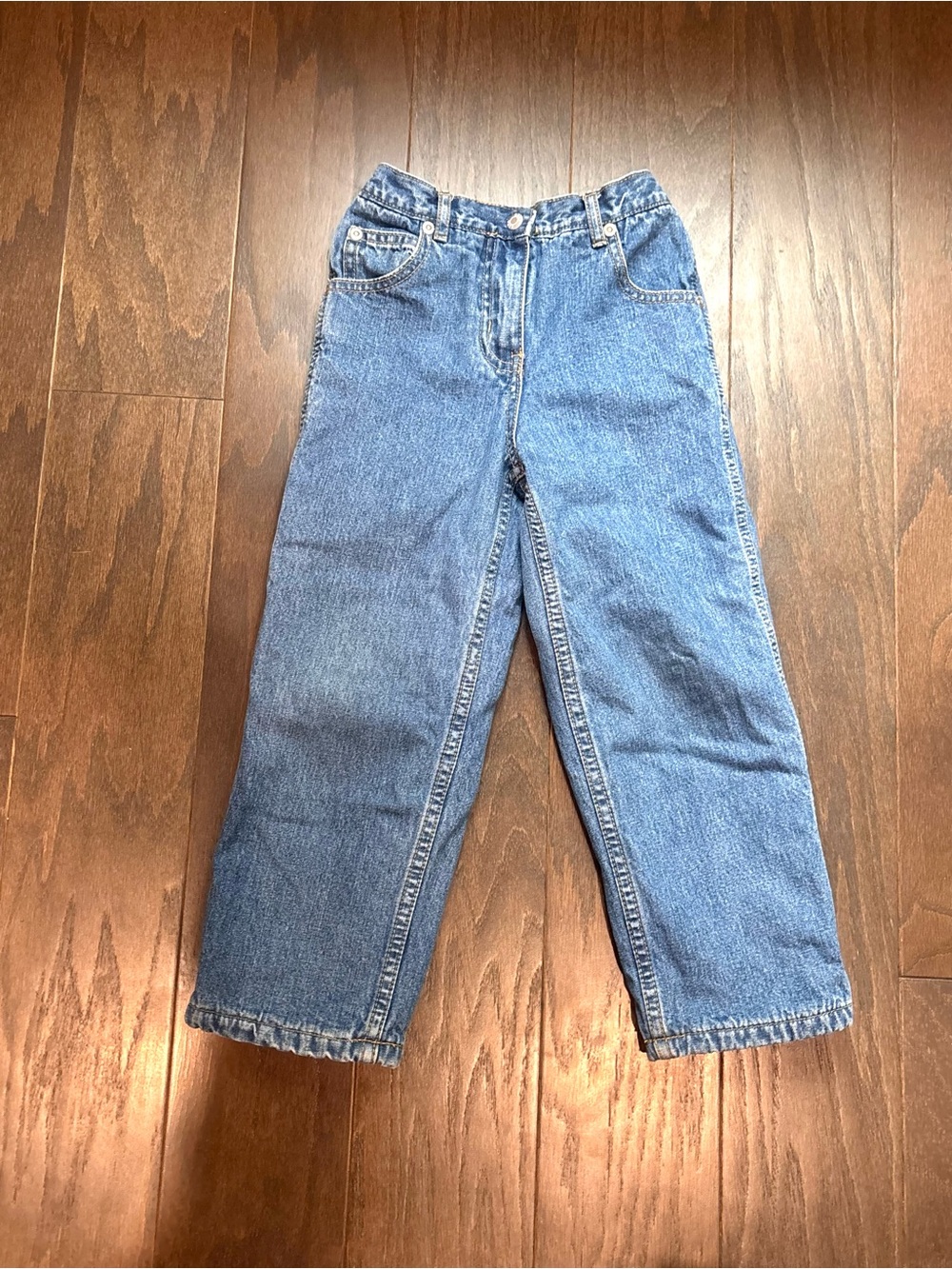 Vintage Y2K Kiks Girls Fleece Lined Denim Jeans- Sz 4T